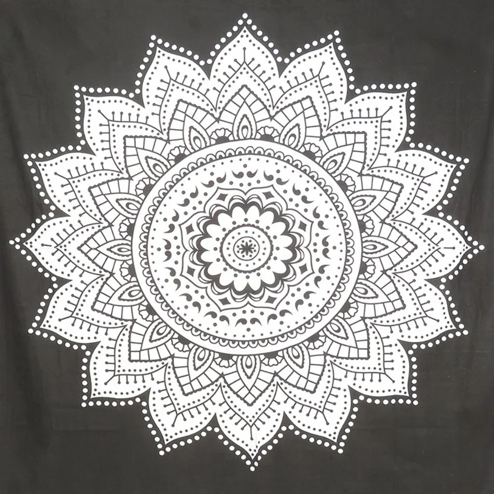 Oussum Cotton Queen Wall Tapestry Mandala Ceiling Décor Cover Bedding Tapestries